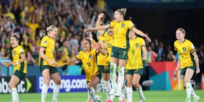 Australia going nuts and soccer in the country