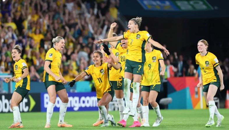 Australia going nuts and soccer in the country